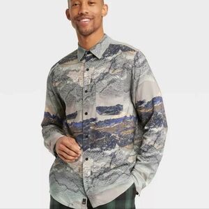 Houston White Brushed Rayon Outdoor Woven Button-down Shirt size XXL NWT